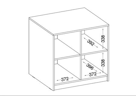 Biurko Kammy świerk appenzeller z szufladami