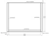 Stůl Taunton 185x90 cm bílá / černá jednoduchý tvar nábytku obohacený stylovými černými nohami v loftovém stylu odolný proti rozlití desky