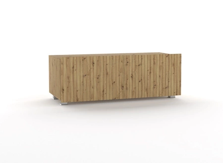 RTV skříňka Chladič 100 cm dub řemeslný s možností zavěšení stylové rýhované čelo elegantní forma nábytku v moderním stylu