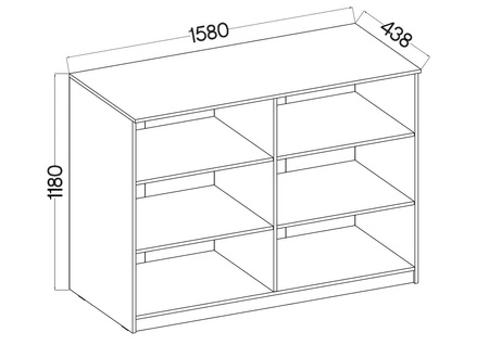 Biurko Kammy świerk appenzeller z szufladami