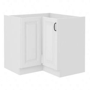 Rohová kuchyňská skříňka Snow 90x90 DN 2F BB skříň odolná proti páře vysoké teplotě a rozlité kapalině