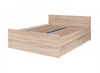 Jednoduchá postel 140x200 cm dub sonoma funkční kus nábytku do ložnice nebo pokoje pro mládež