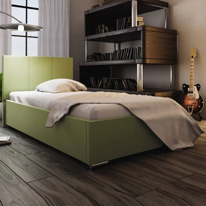 Mátová čalouněná postel Lugo 90x200 s moderním čelem ideální do pokoje pro mladé nebo malé ložnice