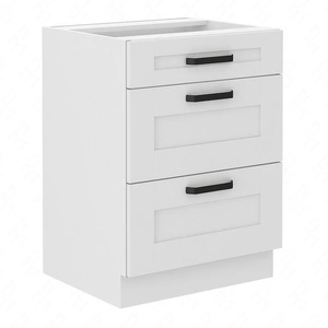 Livio 60 D 3S BB stojatá kuchyňská skříňka se zásuvkami odolná proti páře, teplu a rozlití vody