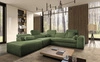 Rohová sedací souprava s funkcí spaní Viano IX zelená levá stylová rohová sedací souprava s kontejnery na lůžkoviny ideální kus nábytku do velkého obývacího pokoje