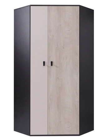 Nábytková sestava Niko černá / dub / béžová ideální do dětského nebo studentského pokoje v módním stylu