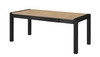 Rozkládací stůl Aktiv 90x160-200-240 cm dub taurus / černá klasický tvar ideální pro jídelnu odolný vrchol