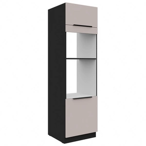 Kuchyňská skříňka Tarraco 60 DPM-210 2F pro vestavnou mikrovlnnou troubu a troubu, odolná proti páře, teplu a rozlitým tekutinám