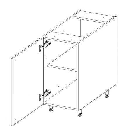 Rohová kuchyňská sestava nábytku Chevron 295x160 cm čela s dekorativním dekorem rybí kosti skříňky vypadají skvěle v klasických i moderních interiérech
