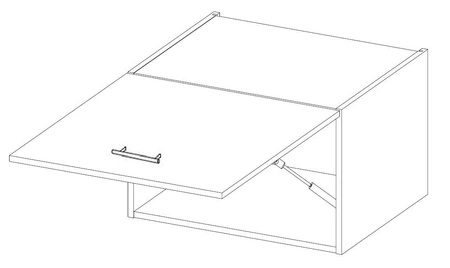 Kuchyňská skříňka Milo 60 GU-36 1F odolná proti páře, rozlitým tekutinám a teplu