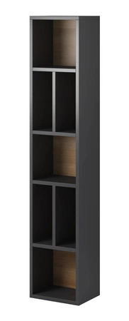 Závěsná police Toledo 32 cm antracit / dub vnuk Vysoce kvalitní lemování polic zakončené speciální dýhou