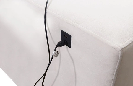 Kelly Sleek VII arktická modrá pravá strana opletená rohová sedačka s funkcí spaní pohodlná a funkční rohová sedačka do obývacího pokoje