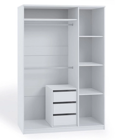 Zásuvková jednotka Rico dub monastery ideální pro posuvné šatní skříně a šatní skříně