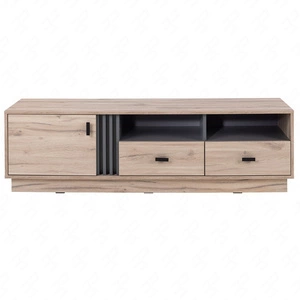 TV skříňka Estan 155 cm dub estan světlý / antracit moderní design nábytku kvalitní zpracování hrany knihovny zakončené speciální dýhou