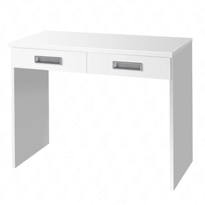 Toaletní stolek se zásuvkami Penelopa 100 cm bílý moderní designový nábytek hrany nábytku zakončené speciální dýhou