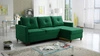 Rohová sedačka s funkcí spaní Terni bottle zelená pravá Praktická a funkční rohová sedačka s prostornými nádobami na lůžkoviny