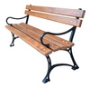 Zahradní lavice 150 cm FIEM-02-LKZP-150 královská litina s opěradlem z lakované olše
