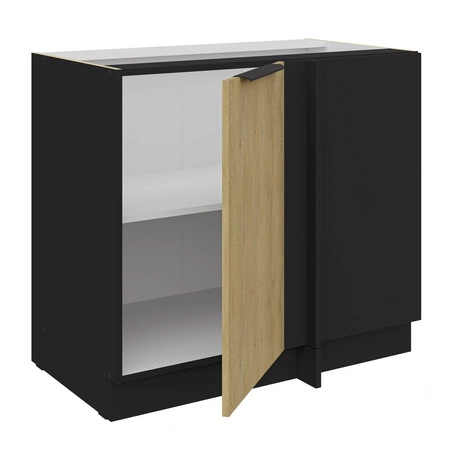 Rohová kuchyňská linka Crotone 105 ND 1F BB pravý kovový okraj úchytky odolnost proti vlhkosti a poškození