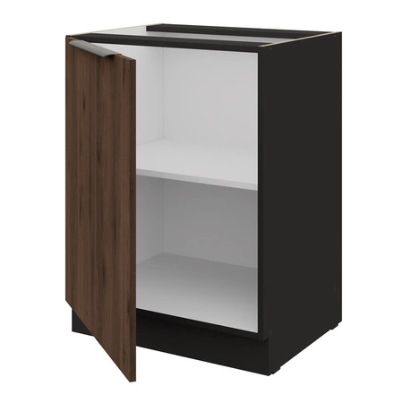 Stojící kuchyňská skříňka s policí Brianza 60 D 1F BB kovová hrana úchytka skříňka odolná proti vlhkosti a poškození