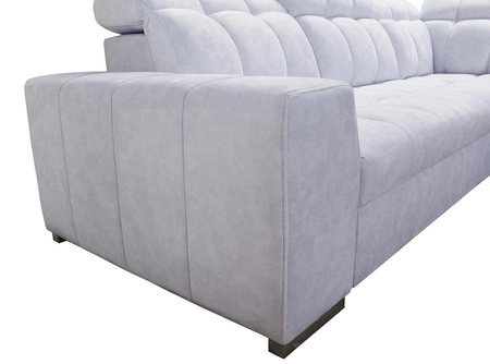 Rohová sedačka s funkcí spaní Luigi III hnědá pravá pohodlná rohová sedačka do obývacího pokoje ideální pro každodenní relaxaci