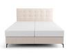 Kontinentální postel Irvine 160x200 béžová Stylová postel s úložným prostorem na lůžkoviny Pohodlné čelo postele zaujme svým elegantním designem
