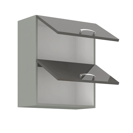 Sada kuchyňského nábytku Grey 240 cm lesklá čela jedinečný styl skříněk bude ladit s interiérem každé kuchyně