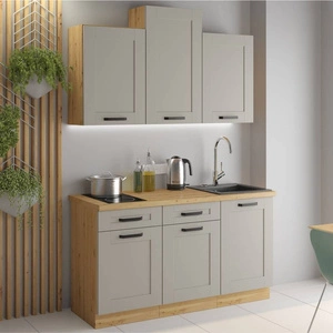 Sada kuchyňského nábytku Linosa 150 cm skříňky vypadají skvěle v klasických i moderních interiérech