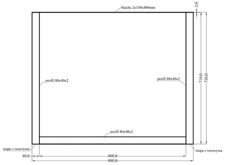Stůl Taunton 185x90 cm dub lancelot / černá jednoduchá forma nábytku obohacená o stylové černé nohy v loftovém stylu odolné proti rozlití desky