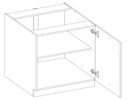 Sada rohového kuchyňského nábytku EkoWhite 300x310 cm minimalismus ve skandinávském stylu a jednoduchý modernismus ideální do každého interiéru
