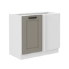 Rohová nástavná kuchyňská skříňka Ponza 105 ND 1F BB pravá skříňka odolná proti rozlití páry a teplu
