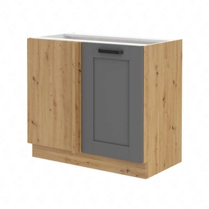 Rohová kuchyňská linka Asti 105 ND 1F BB levá skříňka odolná proti páře, rozlití a teplu