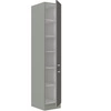 Kuchyňský příspěvek Grey 40 DK-210 2F kuchyňská skříňka odolná vůči vnějším faktorům jako je pára vysoká teplota a rozlité tekutiny