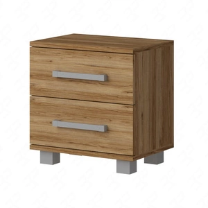 Noční stolek se zásuvkami Maximus dub catania funkční kus nábytku do ložnice nebo do pokoje teenagera hrana zakončená speciální dýhou