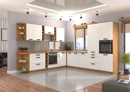 Kuchyňská rohová sestava nábytku Luis 290x260 cm ideální pro interiéry v klasickém i moderním stylu