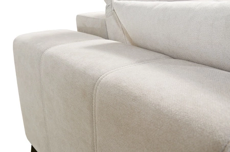 Rohová sedačka s funkcí spaní Penejos III šedá pravý roh mimořádně pohodlná a praktická rohová sedačka do obývacího pokoje dvě nádoby na lůžkoviny