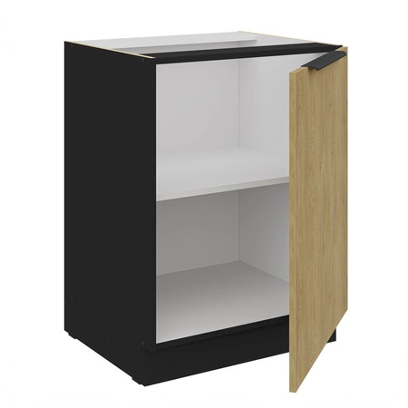 Kuchyňský nábytek Crotone 300 cm elegantní kuchyňské skříňky s kovovými úchytkami na hraně skříňka s nákladním košem