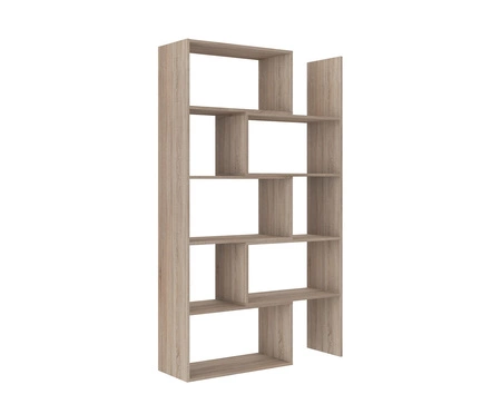 Vysoká knihovna Carl sonoma dub světlý ideální knihovna do kanceláře, pracovny nebo pokoje teenagera s možností rozšíření