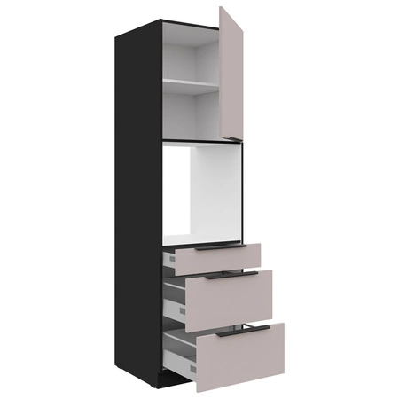 Rohová kuchyňská sestava Brianza / Tarraco 200x300 cm kovové úchytky skříněk vypadají skvěle v moderních interiérech