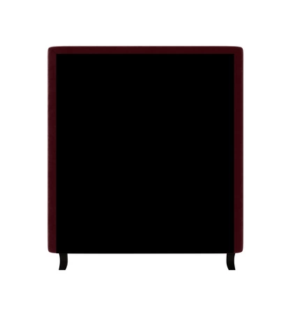 Vínová kontinentální postel Melba 90x200 v moderním skandinávském stylu s čalouněným čelem postele s úložným boxem