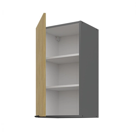 Sada kuchyňského nábytku Corsico 260 cm elegantní kuchyňské skříňky v moderních a přírodních barvách úchyty s kovovými hranami