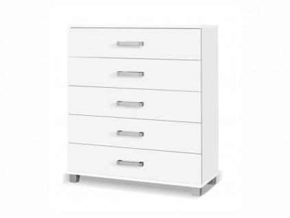 Nábytková sestava Maximus v bílé barvě ideální do dětského pokoje nebo pokoje pro mladé v módním stylu