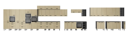 Chevron 60x60 GN-72 2F rohová kuchyňská nástěnná skříňka s dekorativním dekorem rybí kosti skříňka odolná proti vlhkosti a poškození