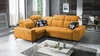 Rohová pohovka s funkcí spaní Buffalo II žlutá levá Funkční a stylová rohová pohovka s nastavitelnými opěrkami hlavy