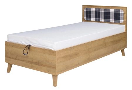 Nábytková sestava Memone zlatý dub / bílá / grafit moderní designová stylová sestava nábytku do pokoje pro mládež ve skandinávském stylu