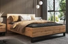 Postel Halle S 160x200 dub wotan stylový design stabilní postel do ložnice se zajímavým designem univerzální barvy