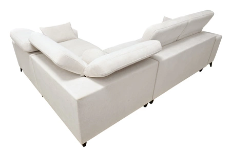 Rohová sedací souprava s funkcí spaní Penejos II béžová pravá rohová sedací souprava se zásobníkem na lůžkoviny pro každodenní pohodlí při lenošení