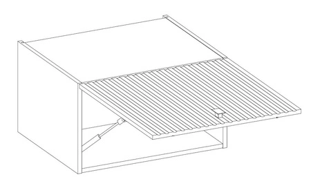 Rohová kuchyňská sestava nábytku Chevron 295x160 cm čela s dekorativním dekorem rybí kosti skříňky vypadají skvěle v klasických i moderních interiérech