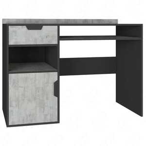 Psací stůl se zásuvkou Nano 125 cm grafit / enigma moderní design nábytku Hrany psacího stolu zakončené speciální dýhou