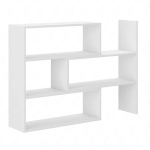 Nízká knihovna Carl bílá Ideální knihovna do pracovny nebo pokoje teenagera s možností rozšíření