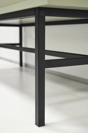 Vitrína Kyoto III 52 cm eukalyptus stylový design bezpečná vitrína z tvrzeného skla na kovovém rámu